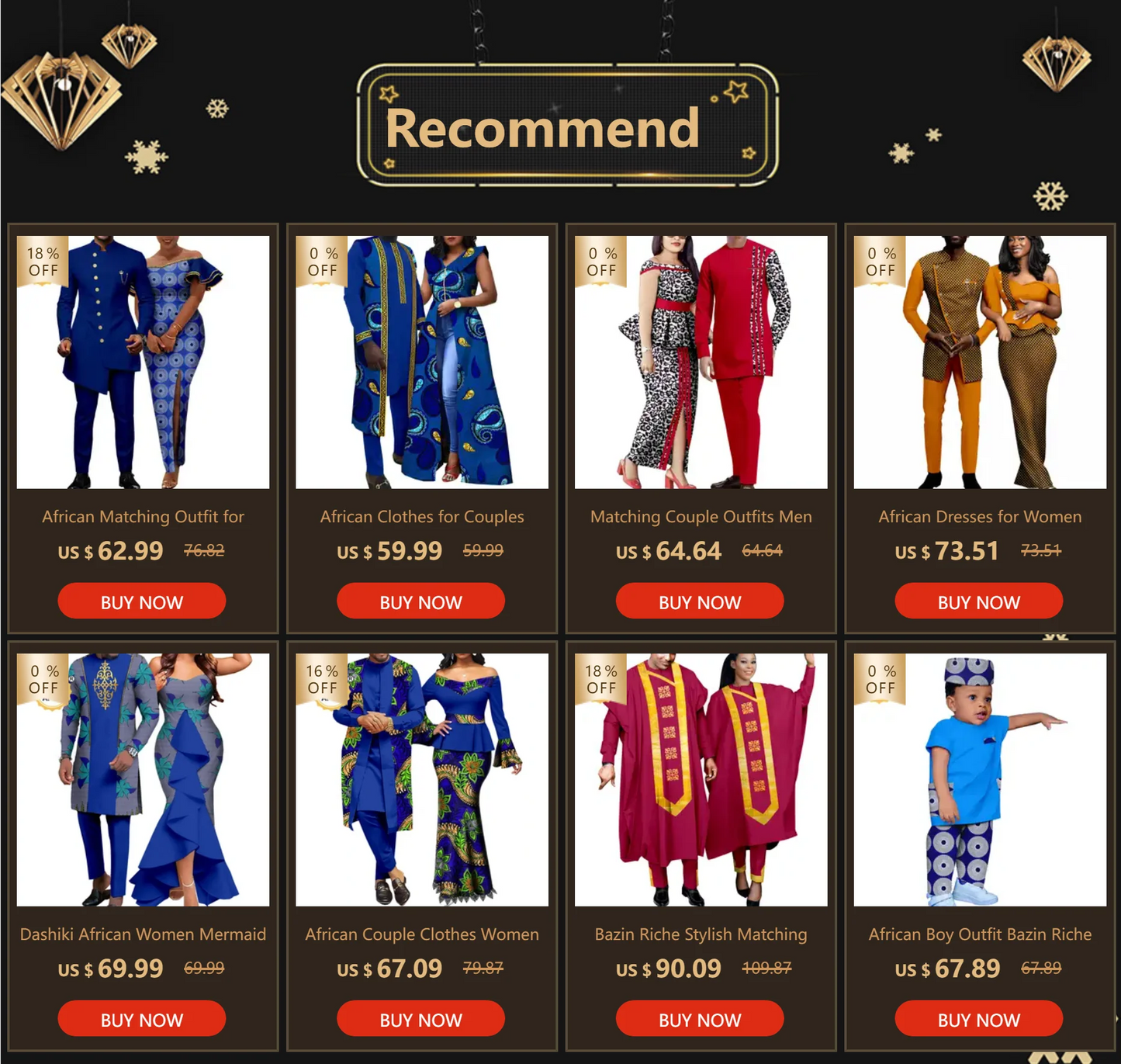 African Abaya Hip Dresses for Women Matching Couple Outfits with Bazin Riche Men's Top and Pant Set Dashiki Print
