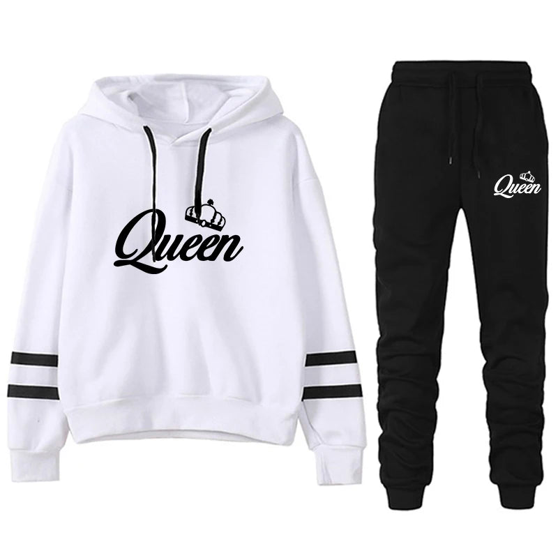Hot Sales Women's Sweatshirts Casual Tracksuit Hoodies 2024 Fashion Printing Outdoors Daily Stripe Pullovers Jogging Sweat Pants