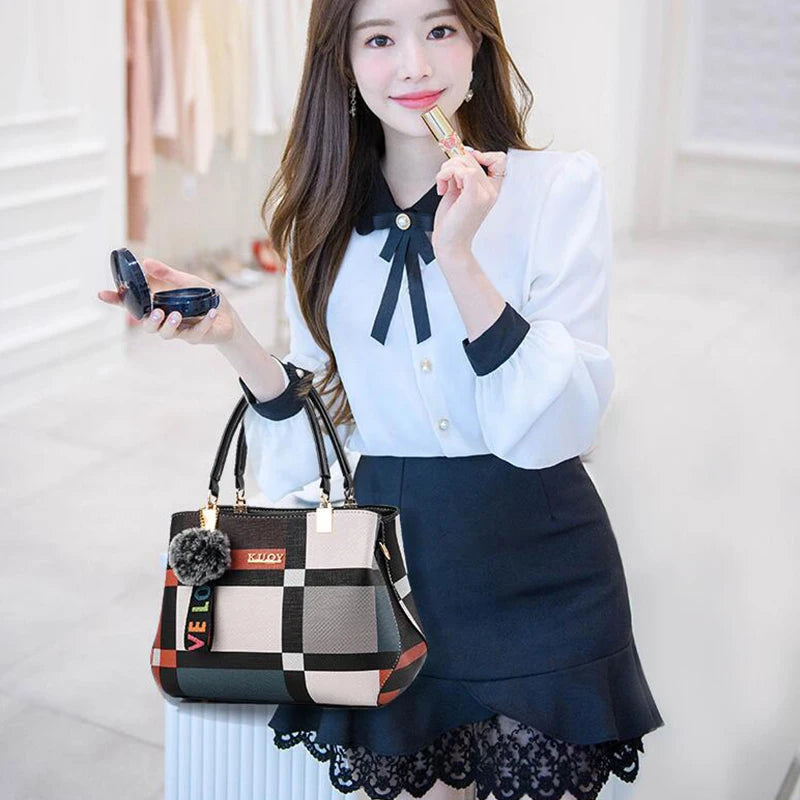 Luxury Designer PU Leather Casual Crossbody Bag for Women Ladies Large Capacity Travel Shoulder Handbag