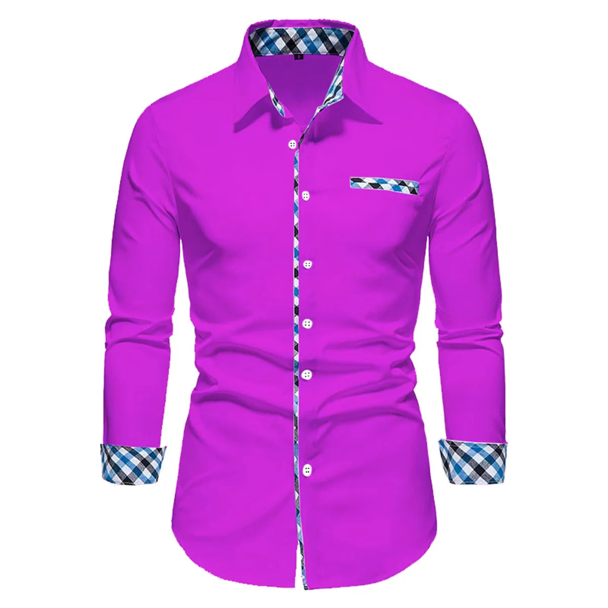 Men's High-Quality Business Office Polo Top Short Sleeve Solid Color Spliced Shirt for Outdoor Street Leisure