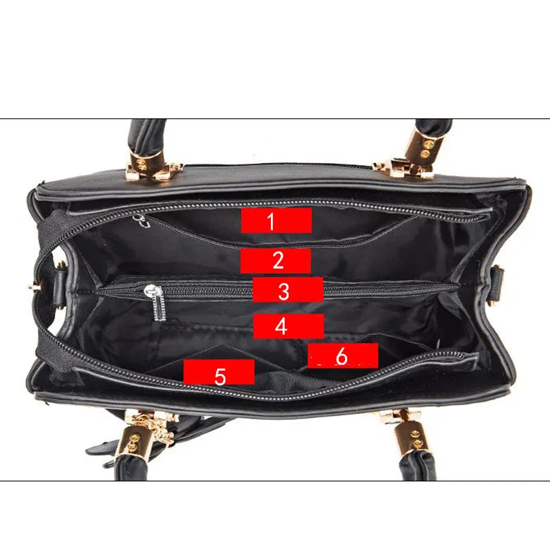 Woman shoulder bag Large capacity Handbag for Women Crossbody bag Lychee pattern Portable bucket bag ladies messenger bags