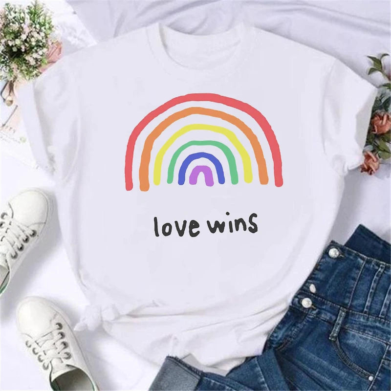 Summer New Fashion Graphic Print Lgbt T Shirts Women Funny Tshirts Casual Short Sleeves Tops Tees Female Unsiex Clothes