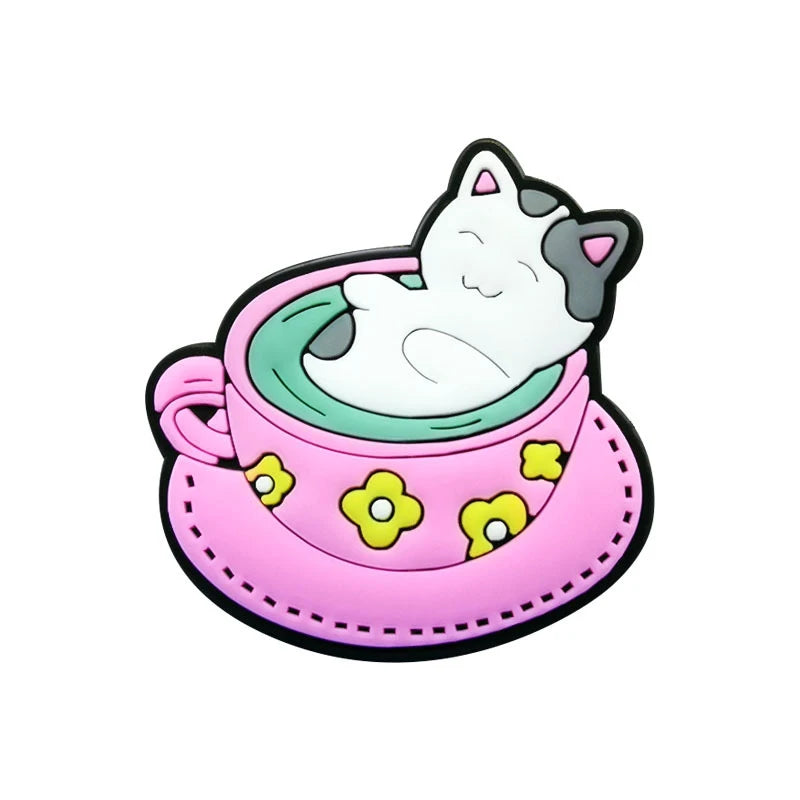 1Pcs Cute Animal Shoe Charm for Crocs Clog Bracelet Wristband Decoration Kids Adults Party Favor Xmas Gifts Accessory