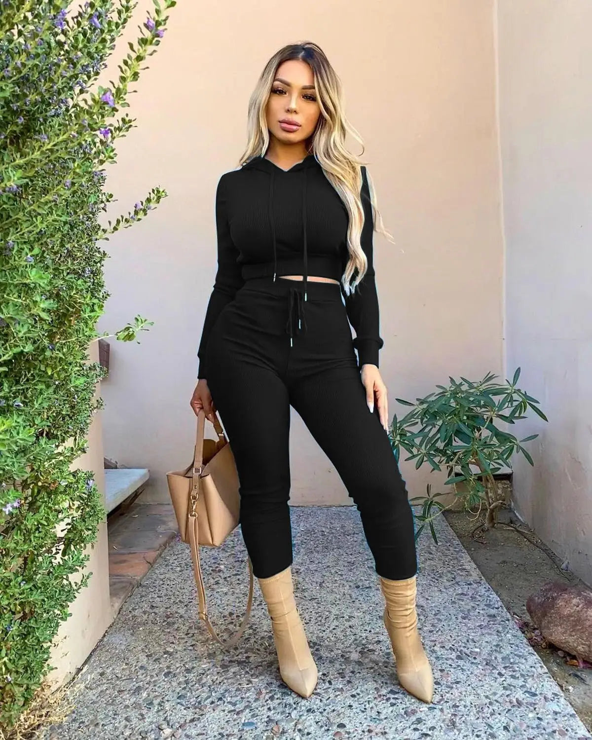 Two Piece Outfits for Women Winter Clothes Tracksuit Women 2 Piece Sets Outfits Long Sleeve Seatshirt Pants