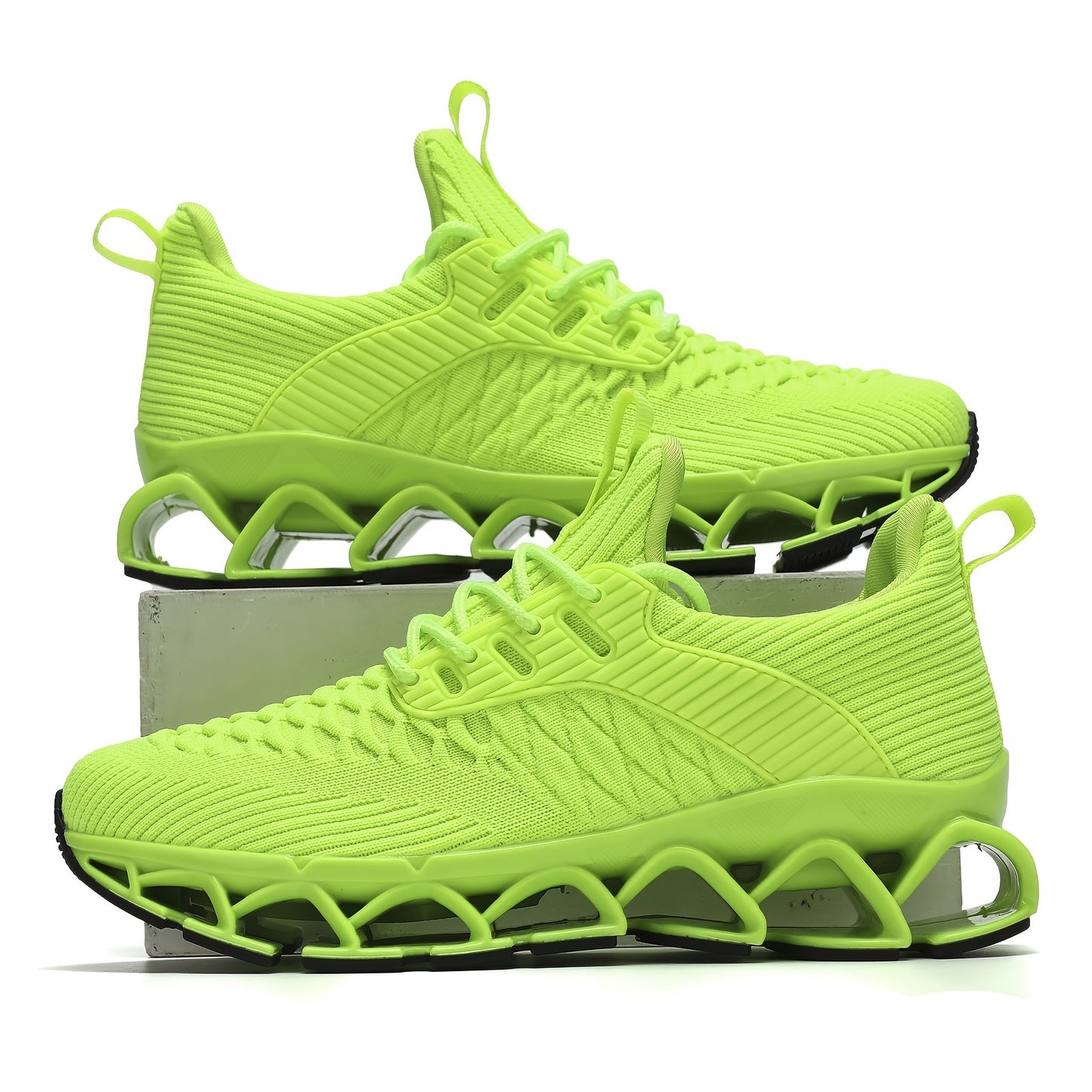 Geometric Print Women's Sneakers for Fall - Breathable Stabilizing All-Season Running Comfort Fabric Insole Rubber Sole