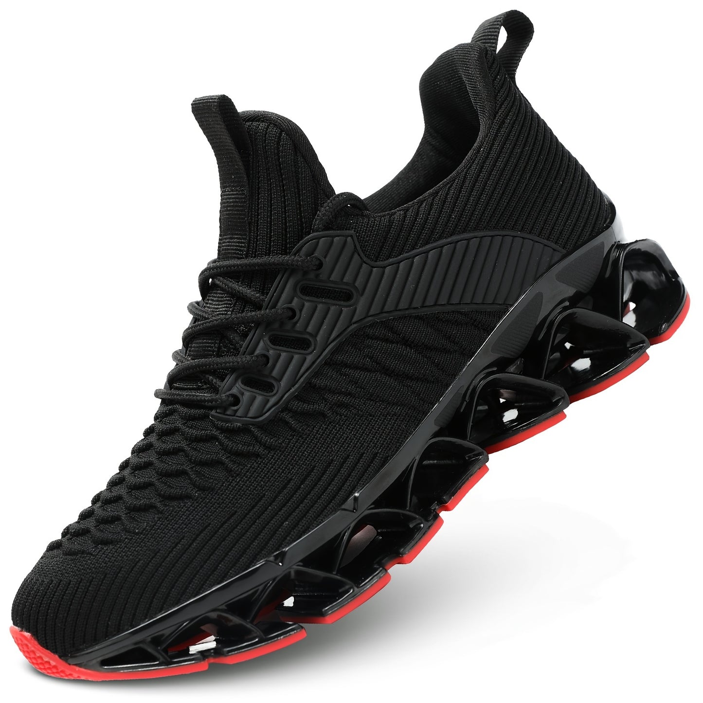 Geometric Print Women's Sneakers for Fall - Breathable Stabilizing All-Season Running Comfort Fabric Insole Rubber Sole