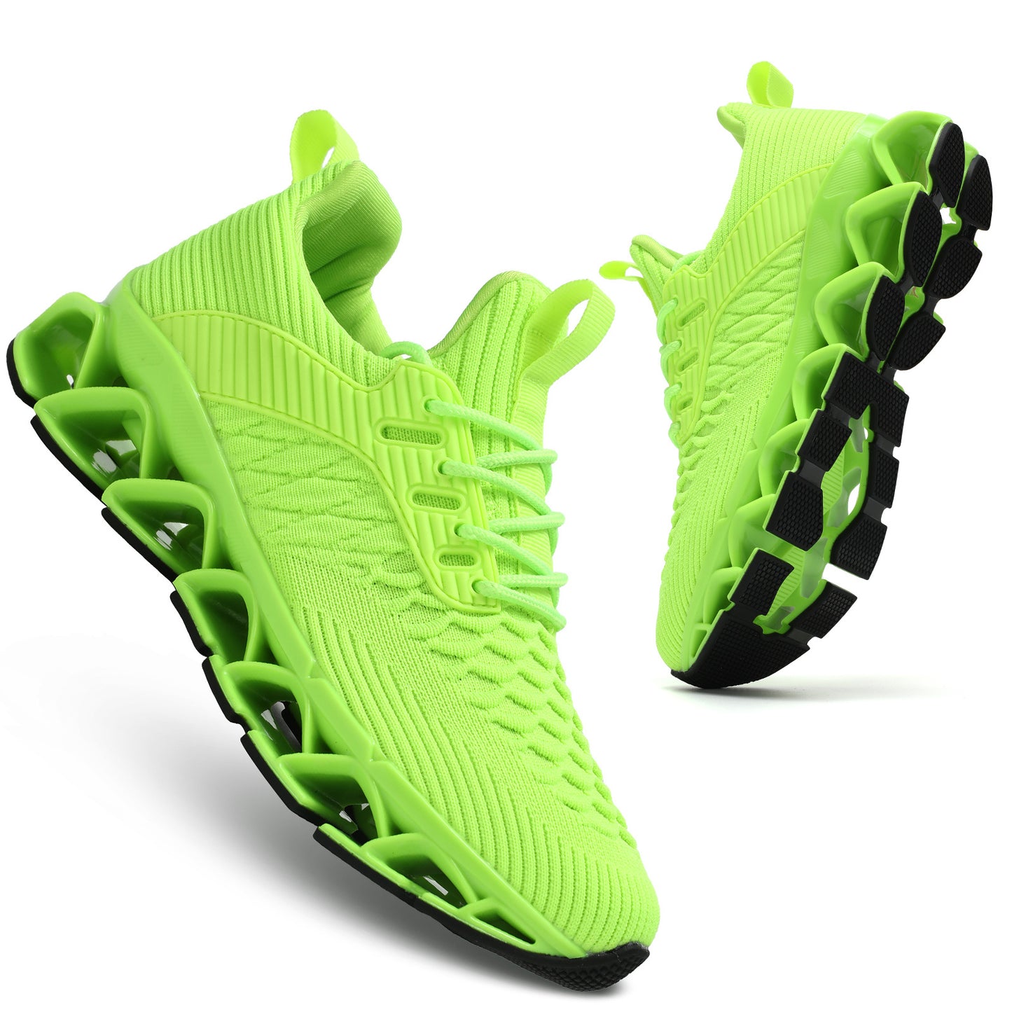Geometric Print Women's Sneakers for Fall - Breathable Stabilizing All-Season Running Comfort Fabric Insole Rubber Sole