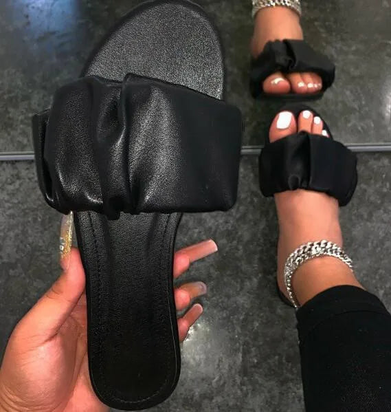 Luxury 2024 new women casual home durable sandals fold outdoor wild beach non-slip women flat ms slippers