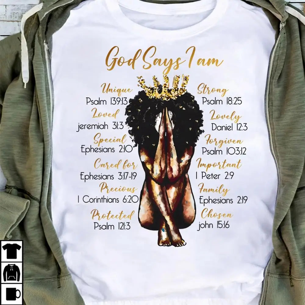 I Am Melanin Queen Graphic Tees Women Afro American Black Girl Magic T-Shirt Black Lives Matter Shirt Dope Educated Blm T Shirt