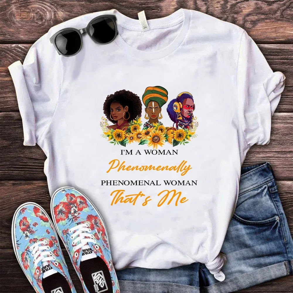 I Am Melanin Queen Graphic Tees Women Afro American Black Girl Magic T-Shirt Black Lives Matter Shirt Dope Educated Blm T Shirt