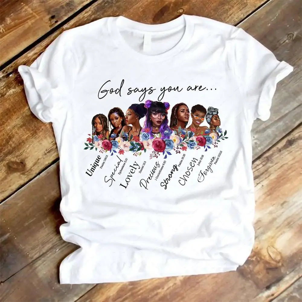I Am Melanin Queen Graphic Tees Women Afro American Black Girl Magic T-Shirt Black Lives Matter Shirt Dope Educated Blm T Shirt