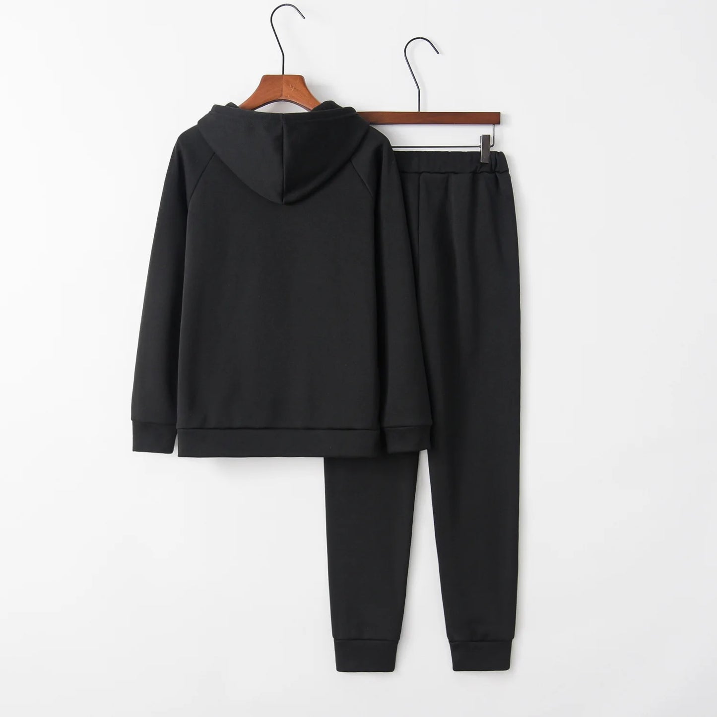 Women Hoodies Two Piece Sets Autumn Winte Cartoon Printed Sweatshirt+Sports Pants Tracksuit Femme Running Hoodie and Jogger Set