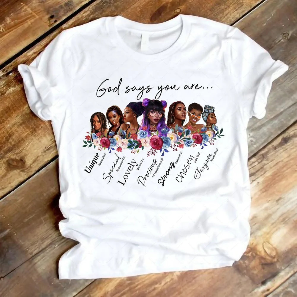 I Am Melanin Queen Graphic Tees Women Afro American Black Girl Magic T-Shirt Black Lives Matter Shirt Dope Educated Blm T Shirt