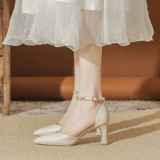 Six Points Uncle Leather Hollow Fairy Style Toe Box Shoes