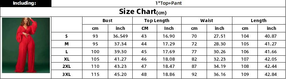 CM.YAYA Pleated Women Tracksuit Solid See-through Pleated Batwing Crop Tops and Wide Leg Pants Two 2 Piece Set Fashion Outfit