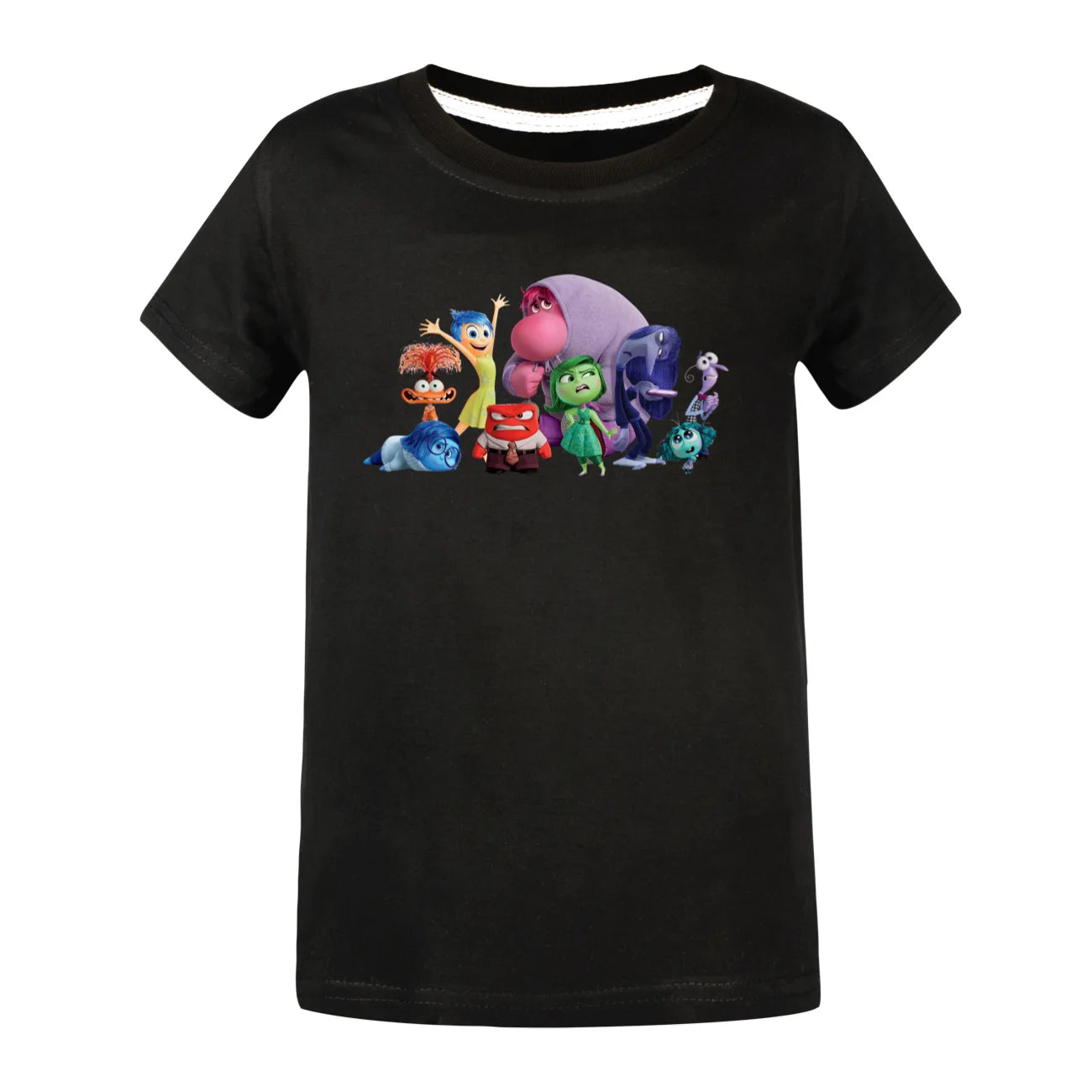 Summer Children's T-Shirt Inside Out 2 Game Theme Short Sleeve Kids Clothing for Boys and Girls Joy and Sadness Design