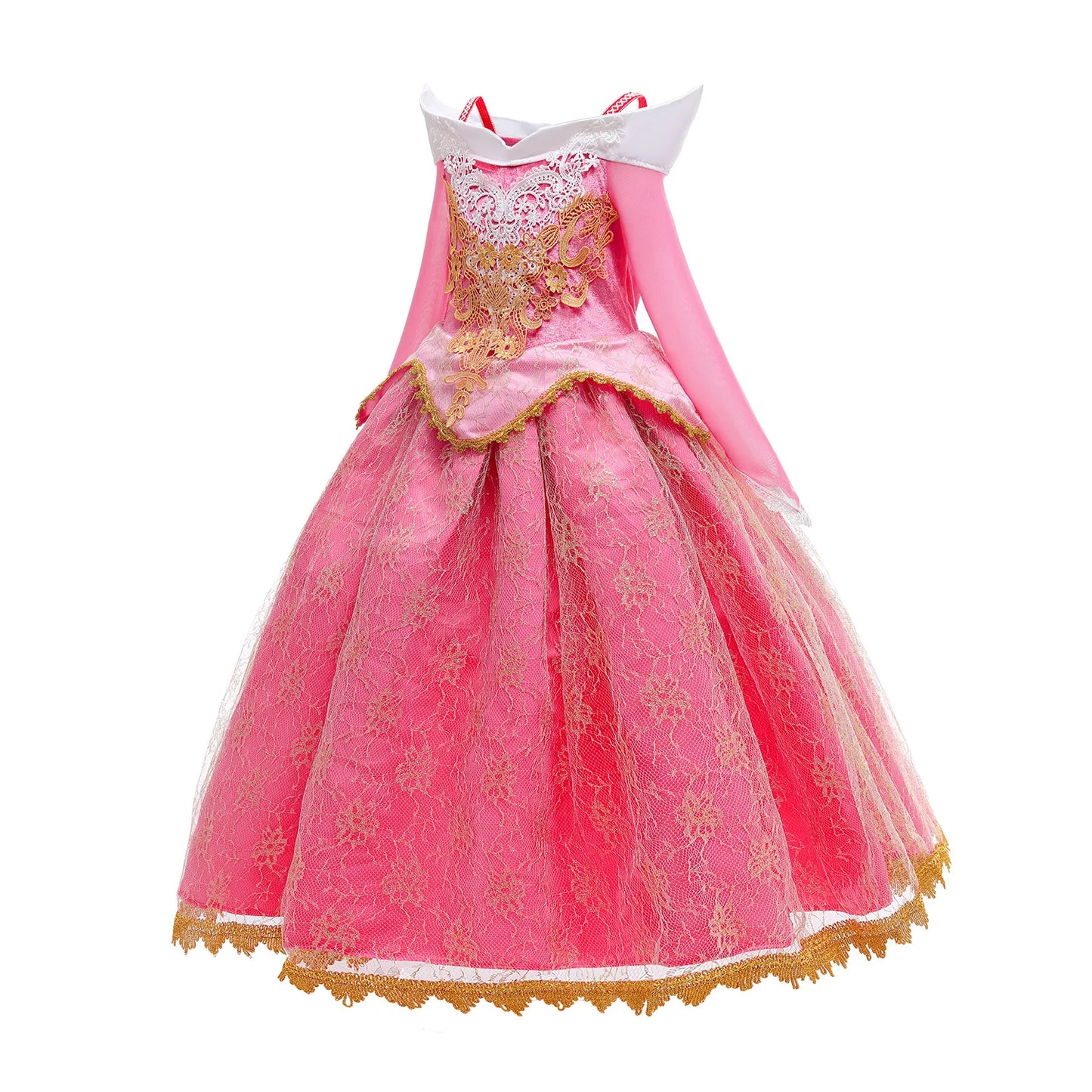Shiny Toddler Little Girls Movie Princess Sleeping Beauty Aurora Birthday Party Cosplay Halloween Fancy Dress