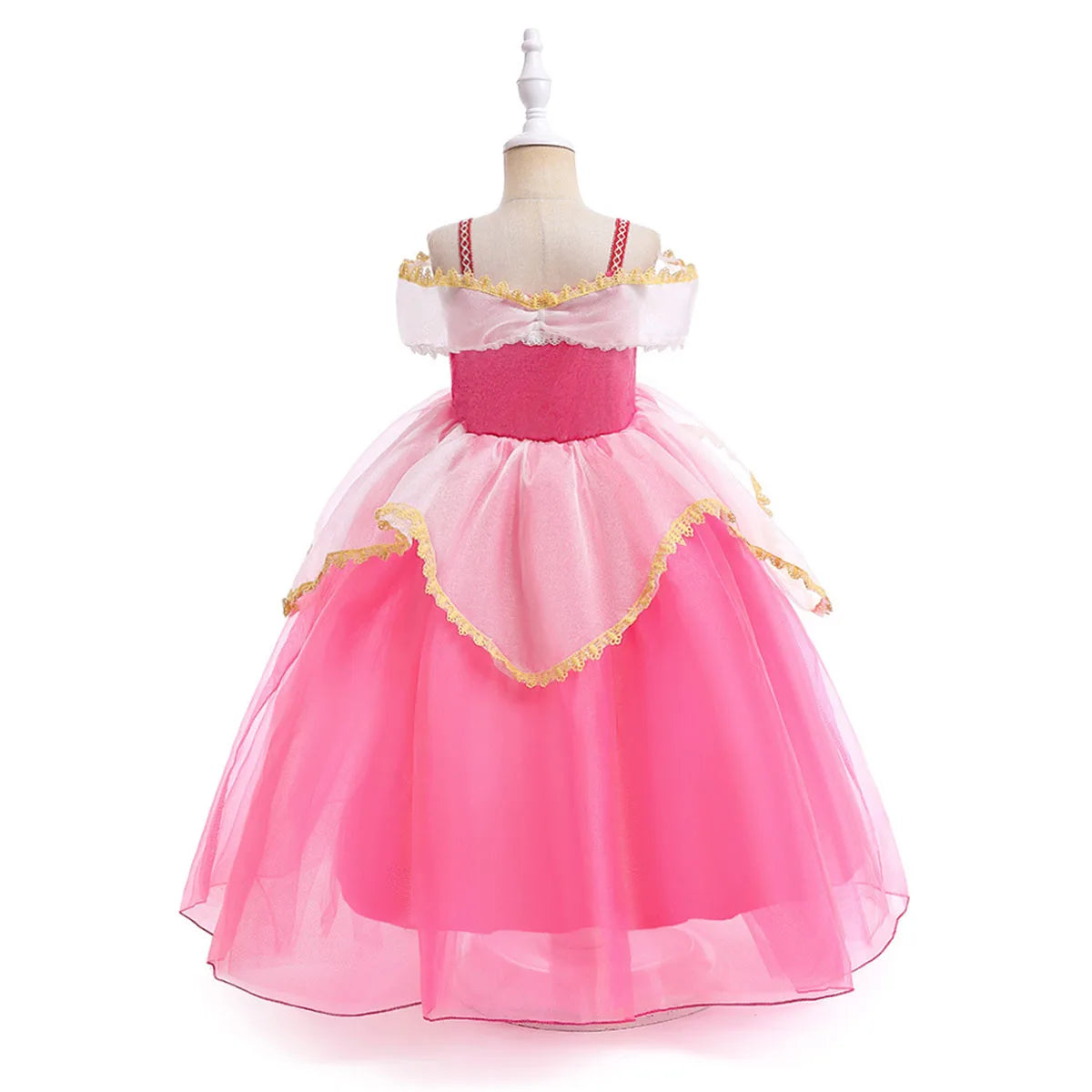 Shiny Toddler Little Girls Movie Princess Sleeping Beauty Aurora Birthday Party Cosplay Halloween Fancy Dress