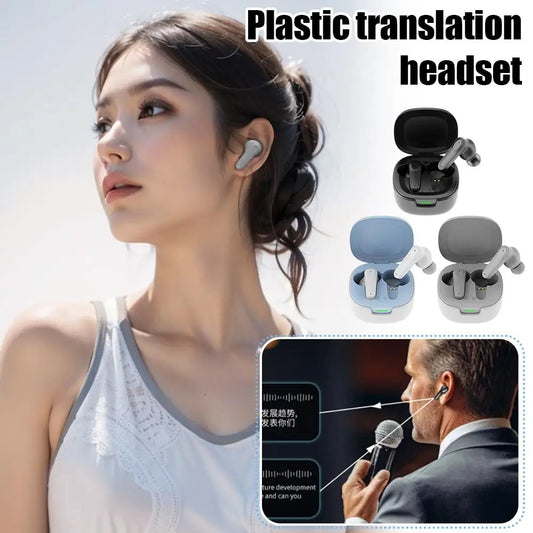 Translation Earphones Speech Sync Translation Bluetooth Meeting Earphones Multi Sport Language Business Earphones Ai Wirele G7w0