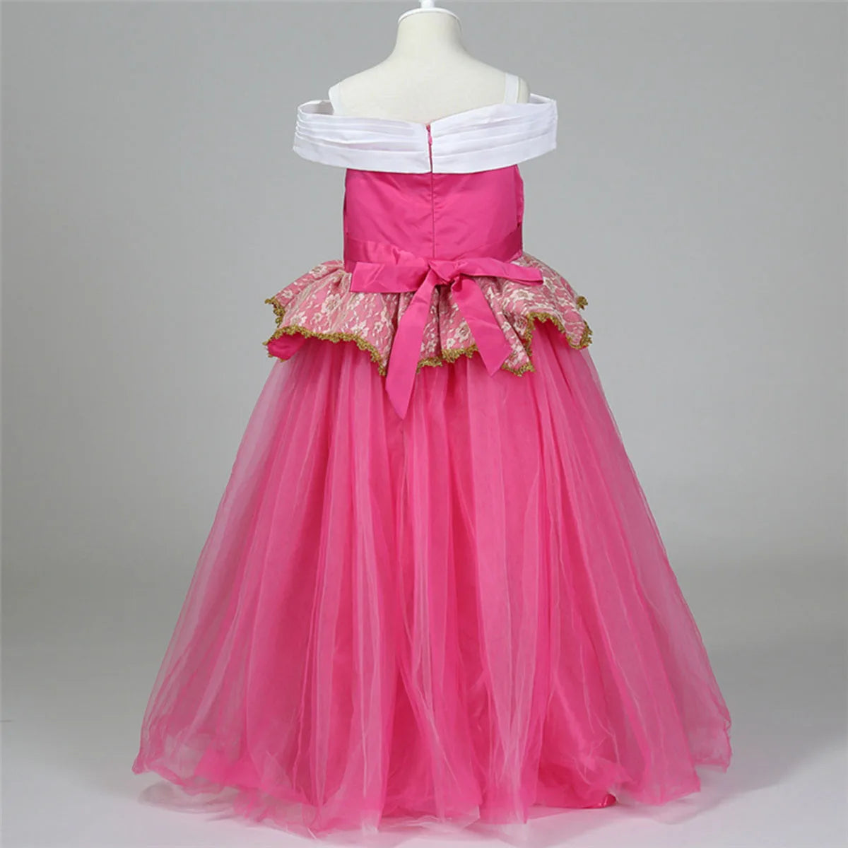 Shiny Toddler Little Girls Movie Princess Sleeping Beauty Aurora Birthday Party Cosplay Halloween Fancy Dress