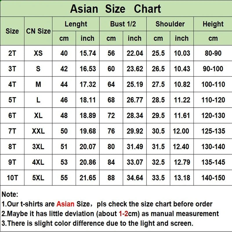 T-Shirt For Boys/Girls Animation Jj Mikey Cartoon Print Mikey Kids T-Shirt Fashion Trend Boys /Girls Cute Young Children Tshirts