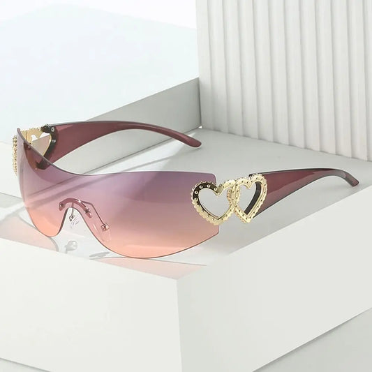 Fashion Designer Sunglasses Women Luxury Trending y2k Sunglasses Woman Shade Pink glasses Goggle