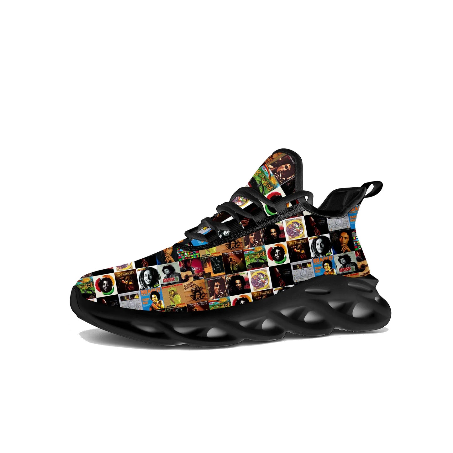 Reggae Rock Music Star Bob Marley Flats Sneakers Mens Womens Sports Running Shoe Sneaker Lace Up Mesh Footwear Tailor-made Shoe