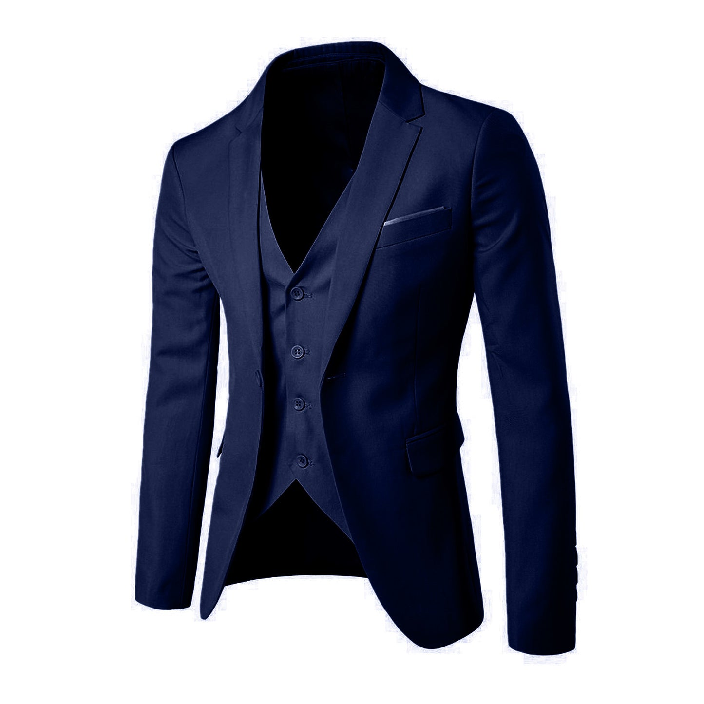Men Blazers Sets Elegant Luxury Business Wedding Party Formal 3 Suits Full Business Vest 2023 Slim Fit Jacket Trousers