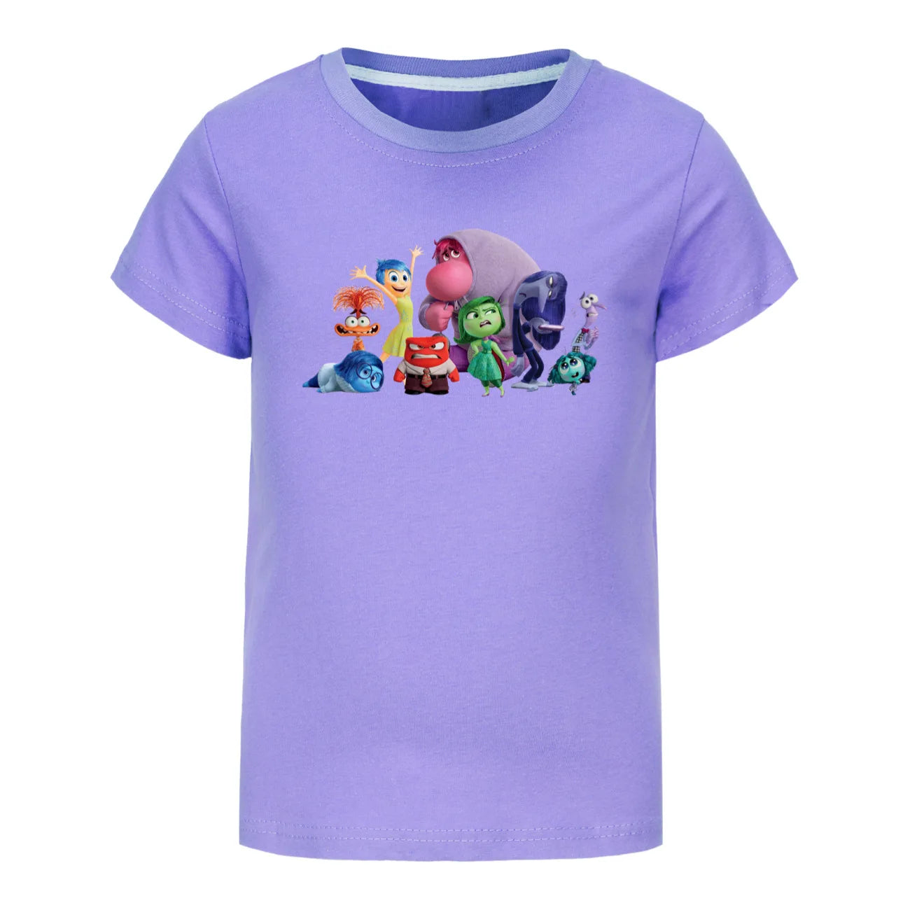 Summer Children's T-Shirt Inside Out 2 Game Theme Short Sleeve Kids Clothing for Boys and Girls Joy and Sadness Design