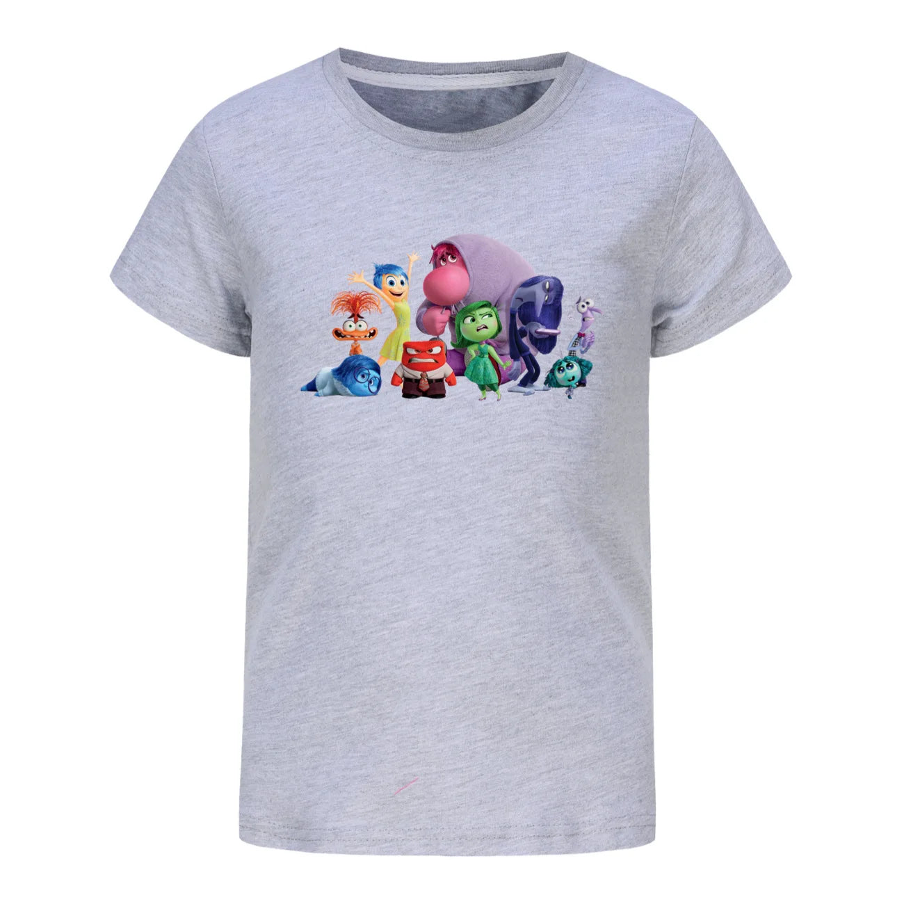 Summer Children's T-Shirt Inside Out 2 Game Theme Short Sleeve Kids Clothing for Boys and Girls Joy and Sadness Design