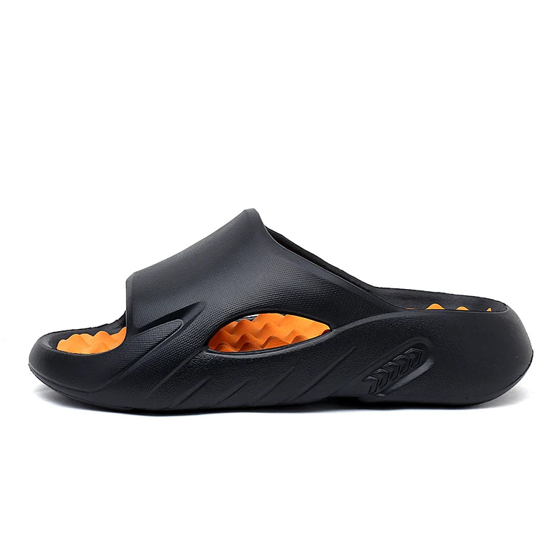 Men Slippers Summer New EVA Soft-soled Platform Slides Sandals Indoor Outdoor Walking Beach Shoes Flip Flops Big Size 38-47