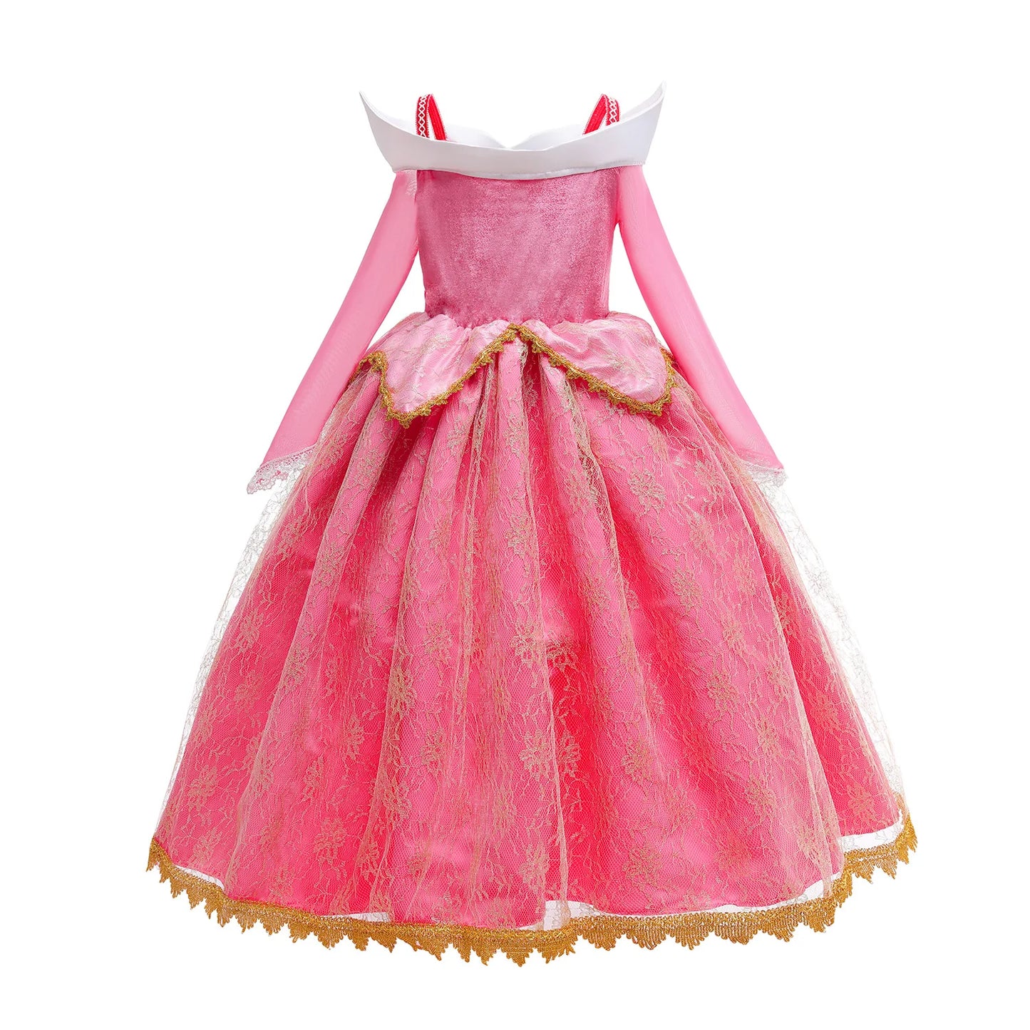 Shiny Toddler Little Girls Movie Princess Sleeping Beauty Aurora Birthday Party Cosplay Halloween Fancy Dress