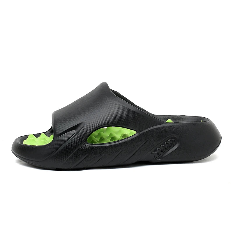 Men Slippers Summer New EVA Soft-soled Platform Slides Sandals Indoor Outdoor Walking Beach Shoes Flip Flops Big Size 38-47