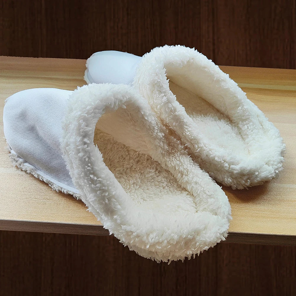 1 Pair Winter Warm Plush Insoles for Crocs Hole Shoes Velvet Liner Thickened Soft Shoe Covers Shoe Accessories