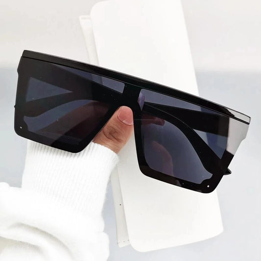 Vintage Siamese Sunglasses Men Women Rimless Oversized Square Designer Sunglasses Retro Glasses Shades Lentes De Sol Mujer