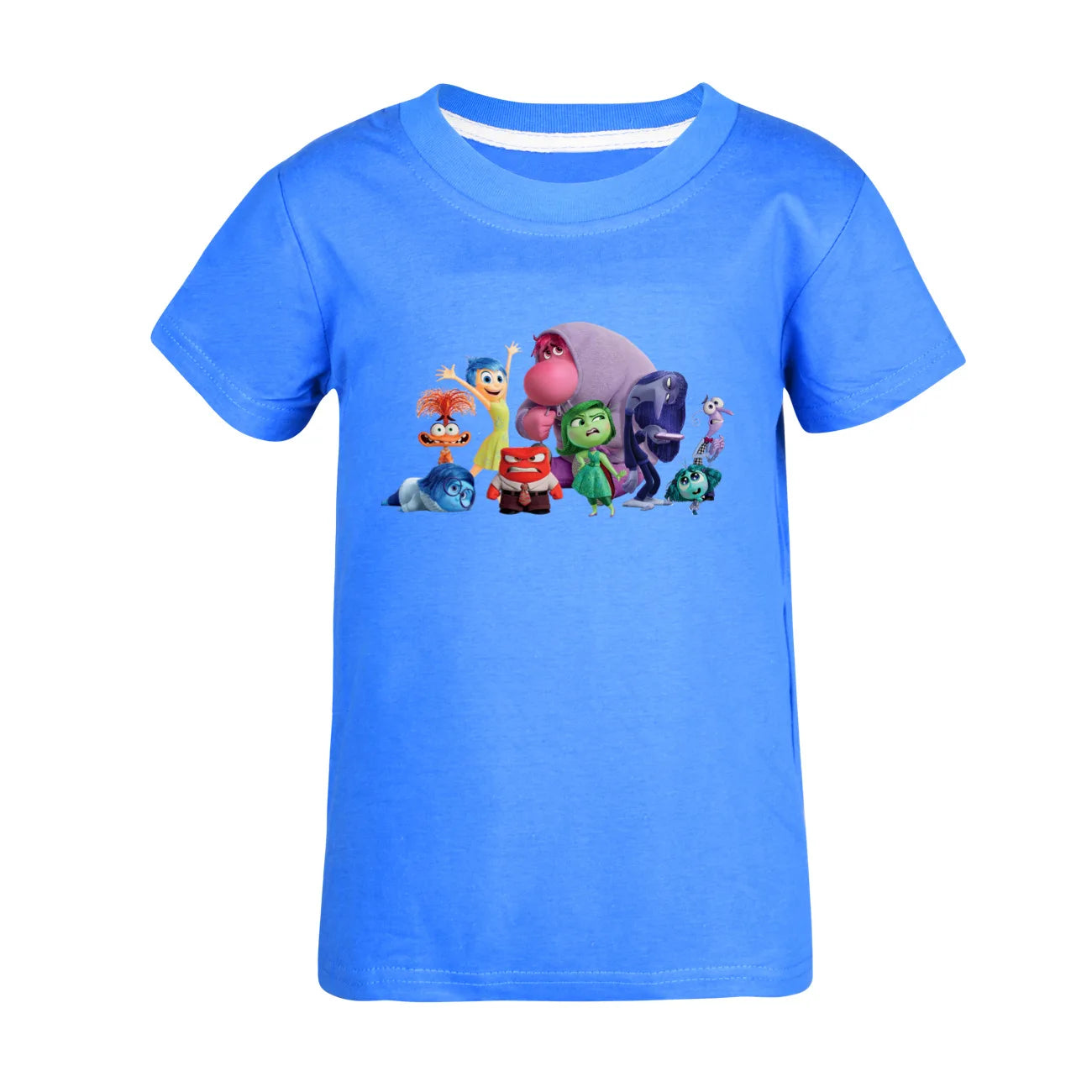 Summer Children's T-Shirt Inside Out 2 Game Theme Short Sleeve Kids Clothing for Boys and Girls Joy and Sadness Design