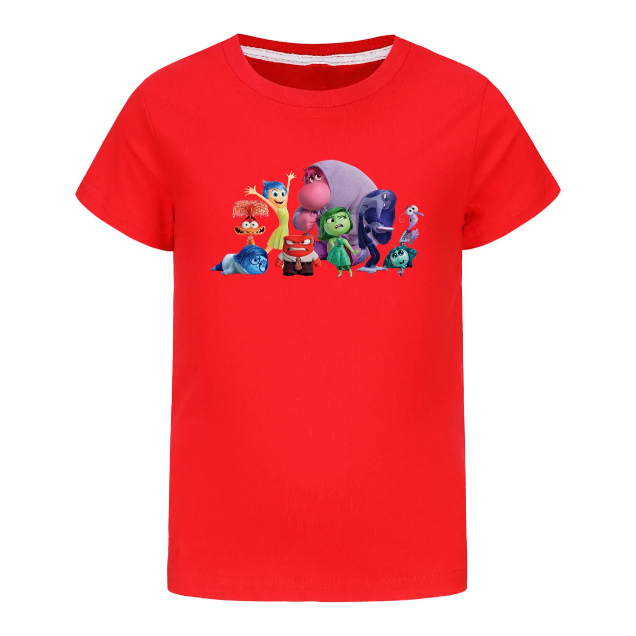 Summer Children's T-Shirt Inside Out 2 Game Theme Short Sleeve Kids Clothing for Boys and Girls Joy and Sadness Design