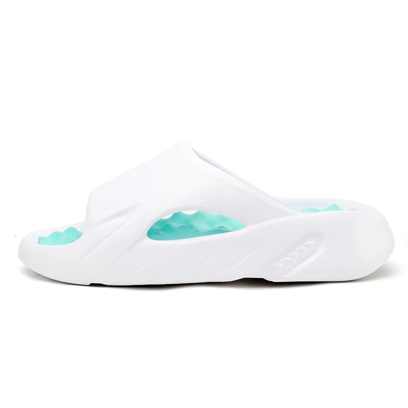 Men Slippers Summer New EVA Soft-soled Platform Slides Sandals Indoor Outdoor Walking Beach Shoes Flip Flops Big Size 38-47