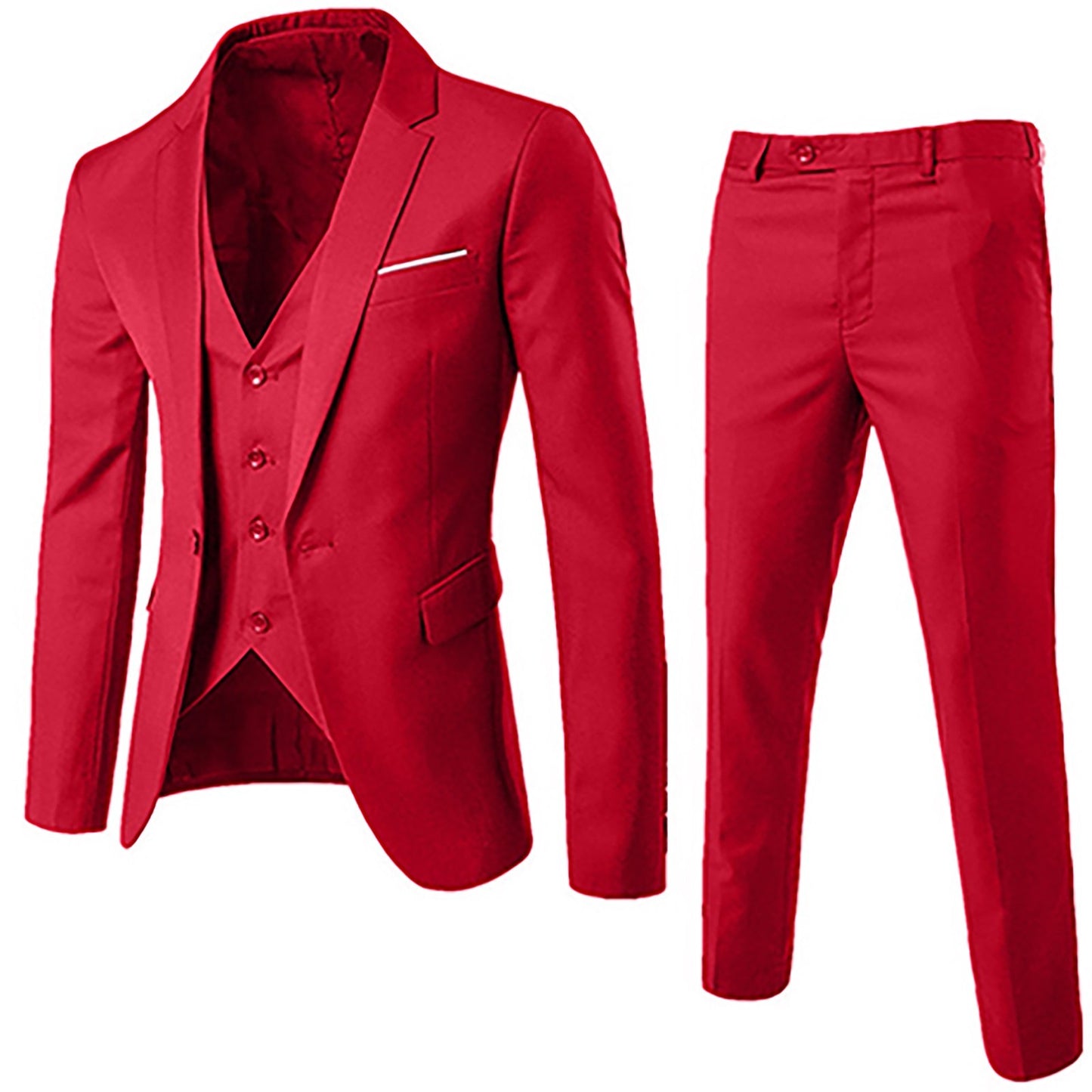 Men Blazers Sets Elegant Luxury Business Wedding Party Formal 3 Suits Full Business Vest 2023 Slim Fit Jacket Trousers