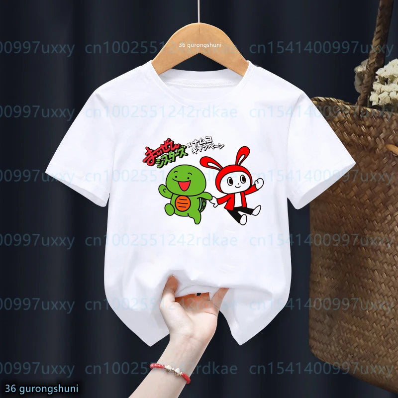 T-Shirt For Boys/Girls Animation Jj Mikey Cartoon Print Mikey Kids T-Shirt Fashion Trend Boys /Girls Cute Young Children Tshirts