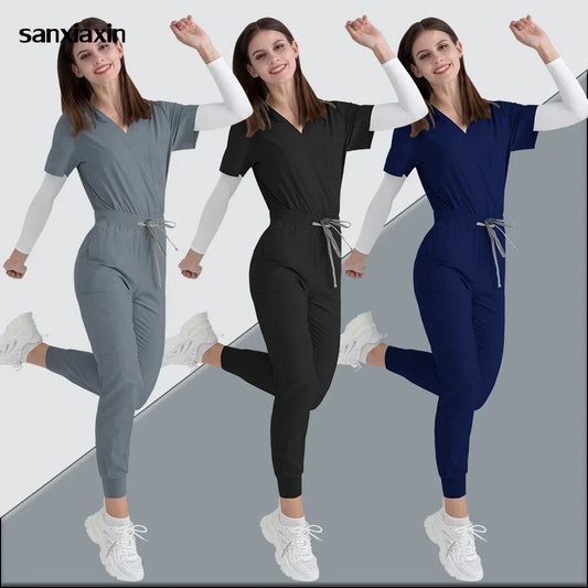 Medical Scrubs Uniform Women Scrub Sets Nursing Surgery, Dental Clinic or Beauty Salon Workwear