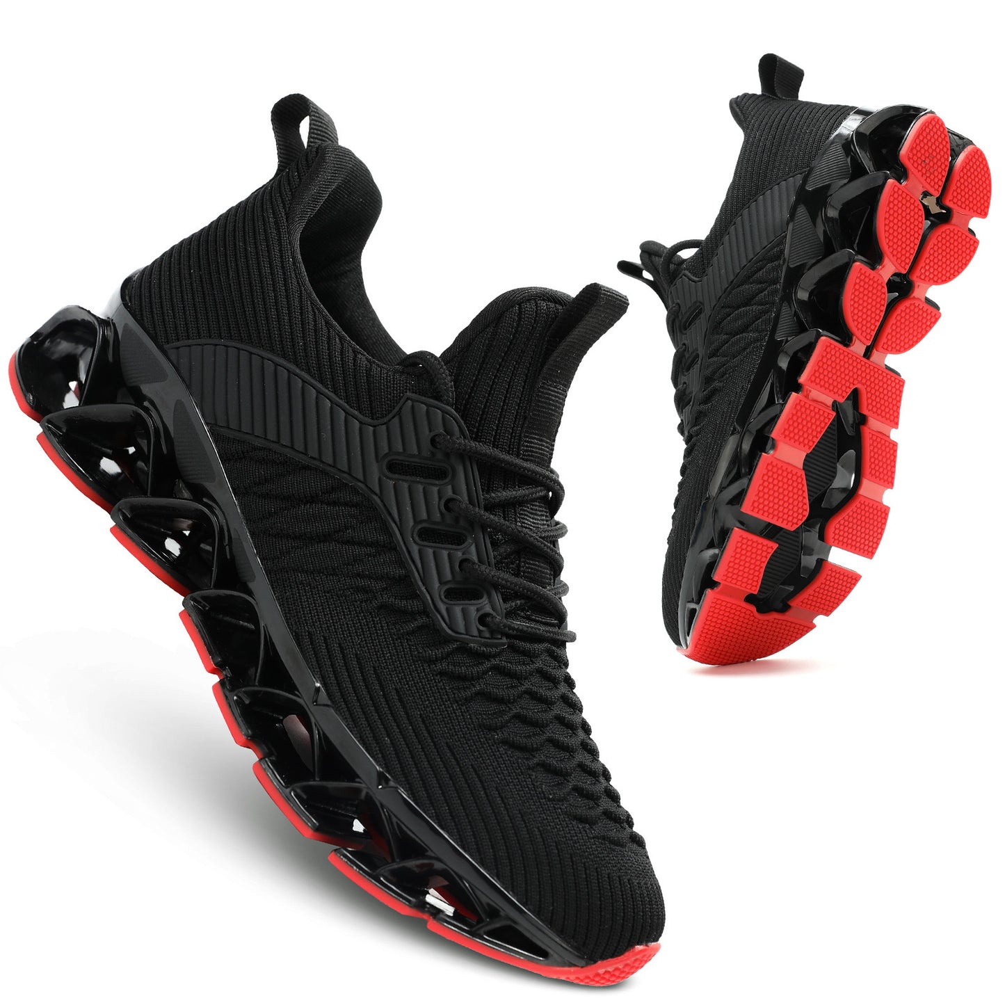 Geometric Print Women's Sneakers for Fall - Breathable Stabilizing All-Season Running Comfort Fabric Insole Rubber Sole